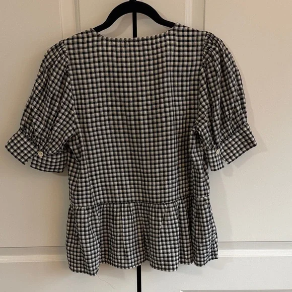 Madewell Checkered Button-Down Blouse - Picture 6 of 6